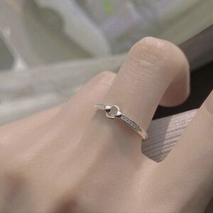 Elegant Sterling Silver Knot Ring